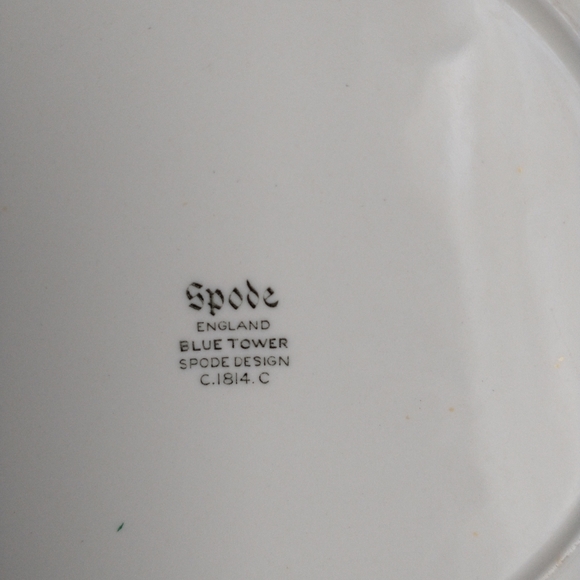 SPODE BLUE TOWER Salad Plate EUC - Picture 4 of 7